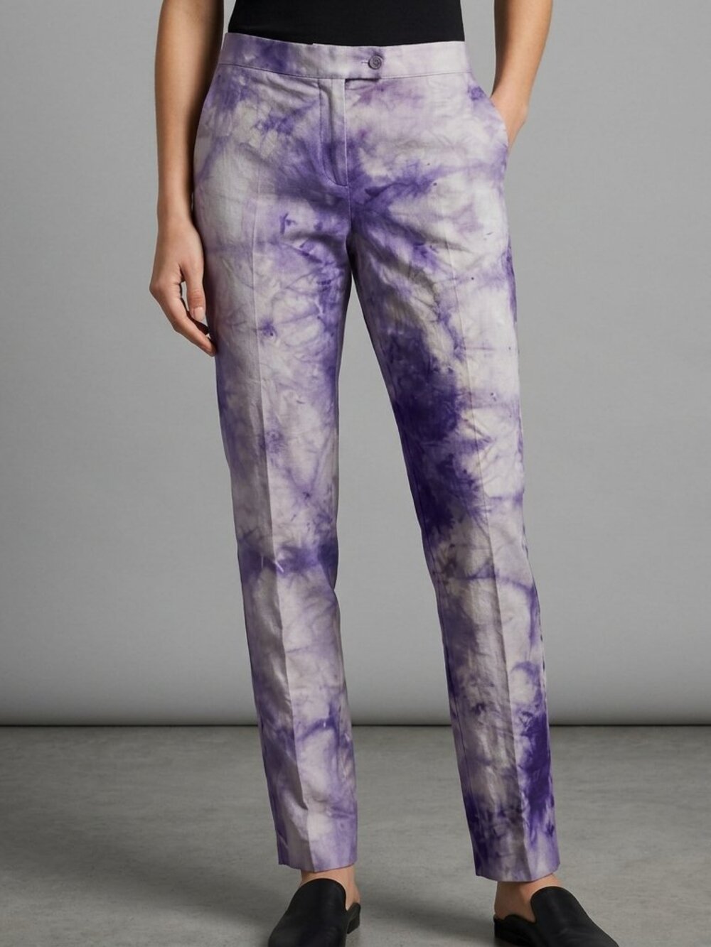 Brooks Brothers Size 10 Handmade Purple Lavender Tie Dye Slacks